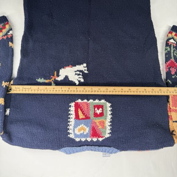 VTG SIGNATURES NORTHERN ISLES KNITTED BY HAND M KNIT SWEATER NOAH'S ARK - Picture 6 of 8